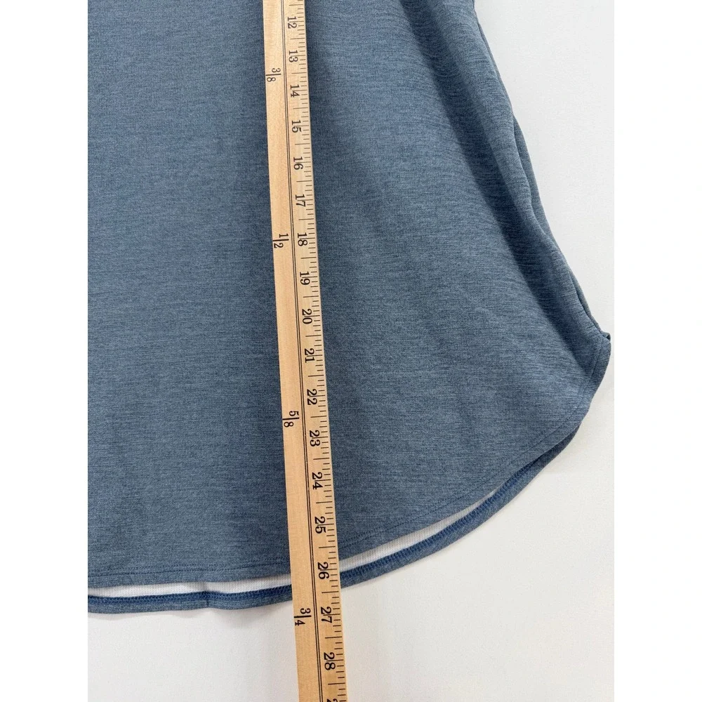 Adidas Aeroready Womens Racerback Tank Top Blue Heathered GT5456 XL
